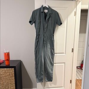 pistola Olive Green Utility Jumpsuit